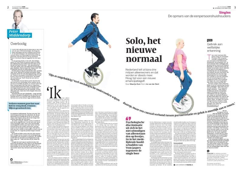 Artikel Solo in De Volkskrant