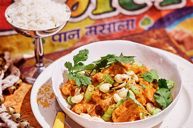 Bloemkoolcurry met cashewnoten